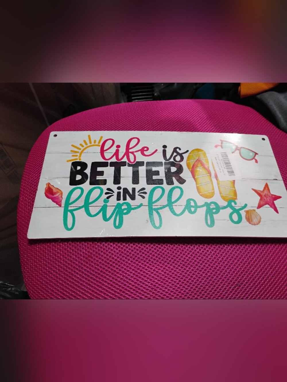 ❤️New Life Is Better in Flip Flops Wall Sign